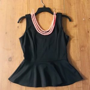 Alya black ruffle top.